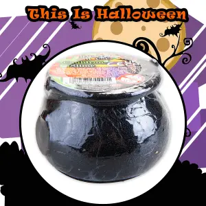 Halloween Cauldron Slime Pot Halloween Party, Trick or Treat 70mm x 54mm Black