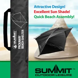 Black Packaway Beach Shelter - Summit