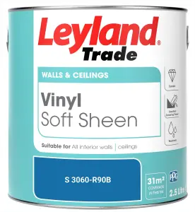 Leyland Trade Vinyl Soft Sheen Walls & Ceilings Emulsion Paint (S 3060-R90B) - 2.5L