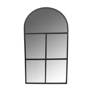 Archway Outdoor Mirror Natural Black H90cm W50cm