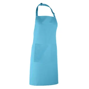 Premier Ladies/Womens Colours Bip Apron With Pocket / Workwear (Pack of 2)