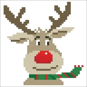 Diamond Painting Kit: Cushion: Christmas Reindeer