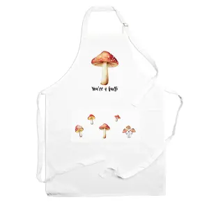 Purely Home Food Pun Novelty Kitchen Apron - Cooking & Baking Gift - You're a Fungi