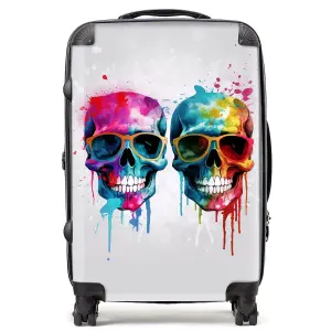 Splashart Happy Skeletons Suitcase - Medium