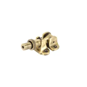 Sash Heritage Brighton Acorn Fastener (Locking) - Antique Brass