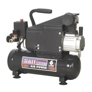 Sealey Air Compressor 6L Direct Drive 1hp SAC0610E