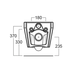 Bellio Rimless White Wall Hung Toilet