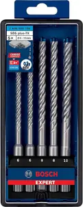 Bosch Professional Expert SDS Plus-7X Hammer Drill Bit Set - 6/6/8/8/10 mm (5-Piece)