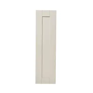 GoodHome Verbena Painted natural ash Matt cashmere Shaker Tall wall Cabinet door (W)250mm (H)895mm (T)20mm