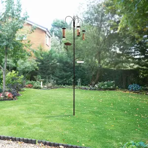 GardenKraft 5-Hook Metal Bird Feeder