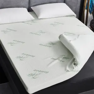 Super Soft Bamboo Bounce Back Foam Mattress Topper - 10cm