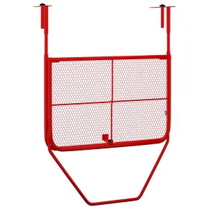 Berkfield Balcony Table Red 60x40 cm Steel