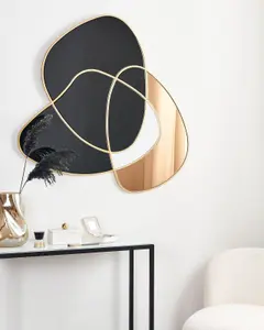 Beliani Modern Wall Mirror TAILLY Black