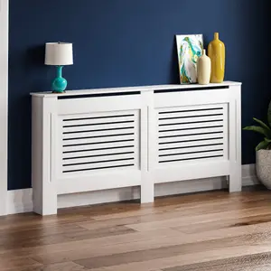 Vida Designs Milton Extra Large White MDF Radiator Cover