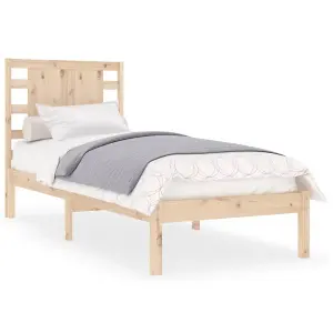 Berkfield Bed Frame Solid Wood Pine 90x200 cm