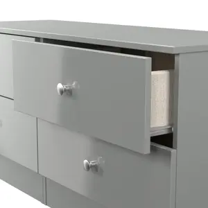 Yarmouth Ready assembled Grey 4 Drawer Bed box (H)495mm (W)1100mm (D)390mm