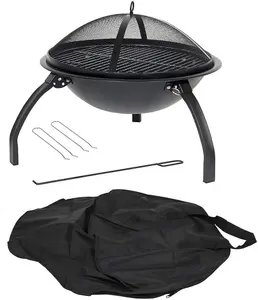 MO CAMPING FOLDING LEG FIREBOWL W/G