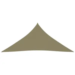 Berkfield Sunshade Sail Oxford Fabric Triangular 3x3x3 m Beige