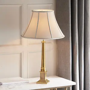 Luminosa Nelson 1 Light Medium Table Lamp Brass - Base Only, E27