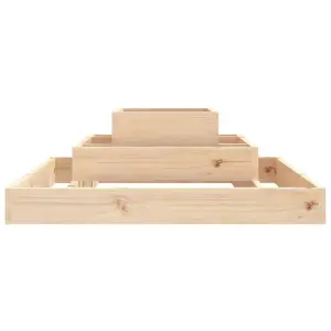 Berkfield Planter 80x80x27 cm Solid Wood Pine