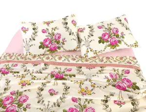 Olivia Brushed Cotton Flannelette Floral Sheet Set