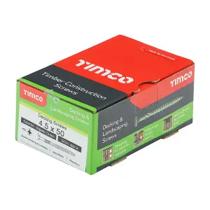 TIMCO Decking Screws Countersunk Exterior Green - 4.5 x 50 (200pcs)