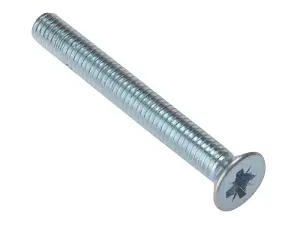 ForgeFix - Machine Screw Pozi Compatible CSK ZP M6 x 20mm Bag 25