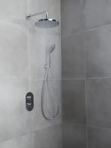 GoodHome Cavally Chrome effect Recessed Diverter Shower