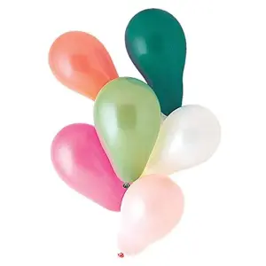 Unique Party Latex Balloons (Pack of 25) Multicoloured (One Size)