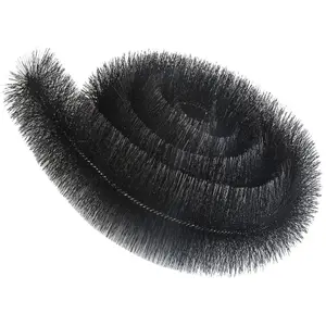 1 x Black Gutter Brush 4m x 100mm Prevents Debris & Moss