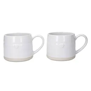 Mikasa Farmhouse Heart Set of 2 380ml Mugs