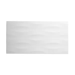 Perouso White Gloss 3D Decor Ceramic Wall Tile Sample