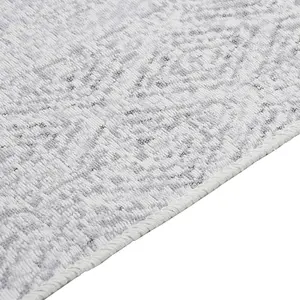 Rug Light Grey 120x180 cm Cotton