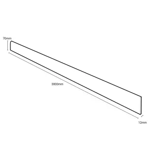 Wilsonart Mountain oak Matt Wood effect Laminate Kitchen Upstand (L)3000mm