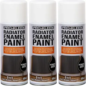 Anthracite Satin Heat Resistant Radiator Enamel Paint 400ml x3