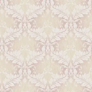 Galerie Nordic Elements Pink Embossed Floral Damask Trellis Wallpaper Roll