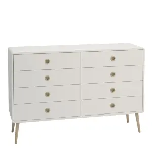 Softline 4 + 4 Wide Chest Off White