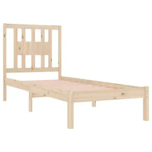 Berkfield Bed Frame Solid Wood Pine 90x200 cm