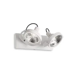 Luminosa Glim 2 Light Ceiling Light White