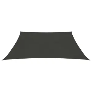 Berkfield Sunshade Sail 160 g/m2 Anthracite 3/4x2 m HDPE