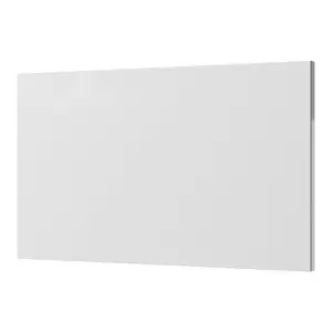 GoodHome Stevia & Garcinia Innovo handleless Gloss white wood effect Slab Drawer front (H)340mm (W)595mm (T)18mm