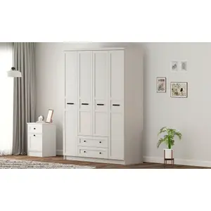 DAISY XL 4 Door 2 Drawer Wardrobe