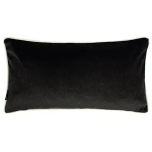 Throw Pillow Cover Black / Rectangular / 30cm H x 60cm W x 1cm D