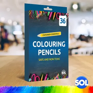 36 Colouring Pencils for Adults and Children - Coloured Pencils for Children, Pencil Crayons in 20 Assorted Colours