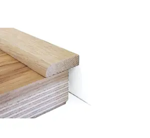 Solid Oak Flat Strip - Unfinished - 23mm - 2.44m Lengths - Pack Of 5