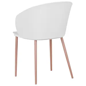 Set of 2 Dining Chairs BLAYKEE White