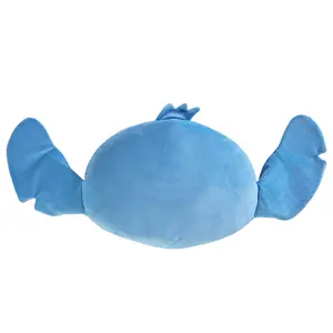 Lilo & Stitch Shaped Filled Cushion Blue/Purple (One Size)