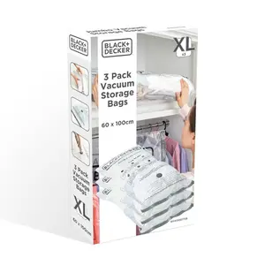 Plastic / Acrylic Vacuum Storage Bags (Set of 3)