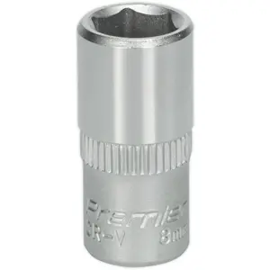 Premium 8mm Forged Steel Drive Socket - 1/4" Square Drive with Chrome Vanadium Finish