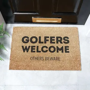 Golfers Welcome Others Beware Doormat (60 x 40cm)